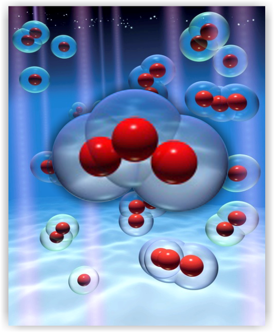 Молекула воздуха меньше молекулы воды